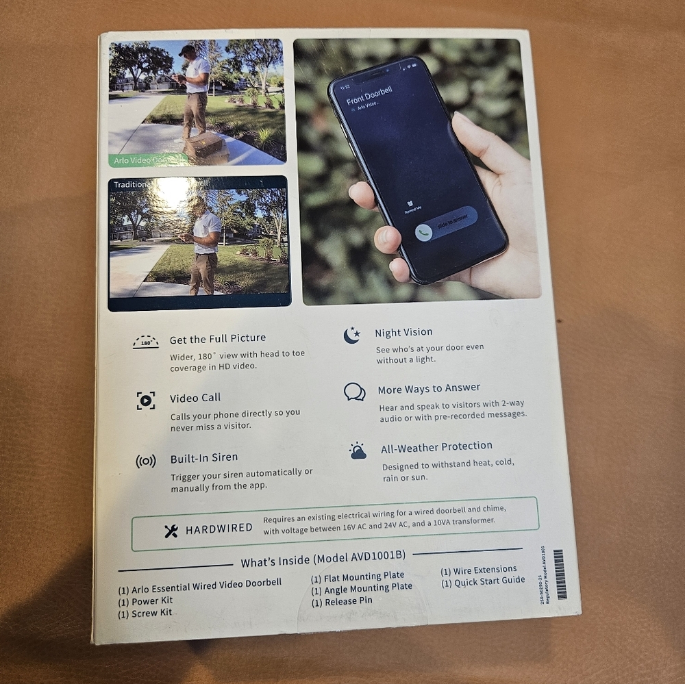 Arlo Essential Wired Video Doorbell - Picture 3 of 10